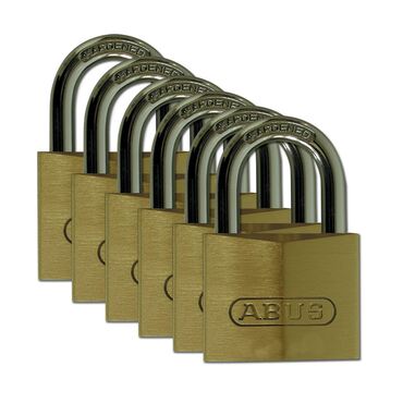 Lockout safety padlock brass with steel shackle